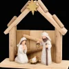 Action Seizoensdecoratie^Absolu Chic houten kerststal