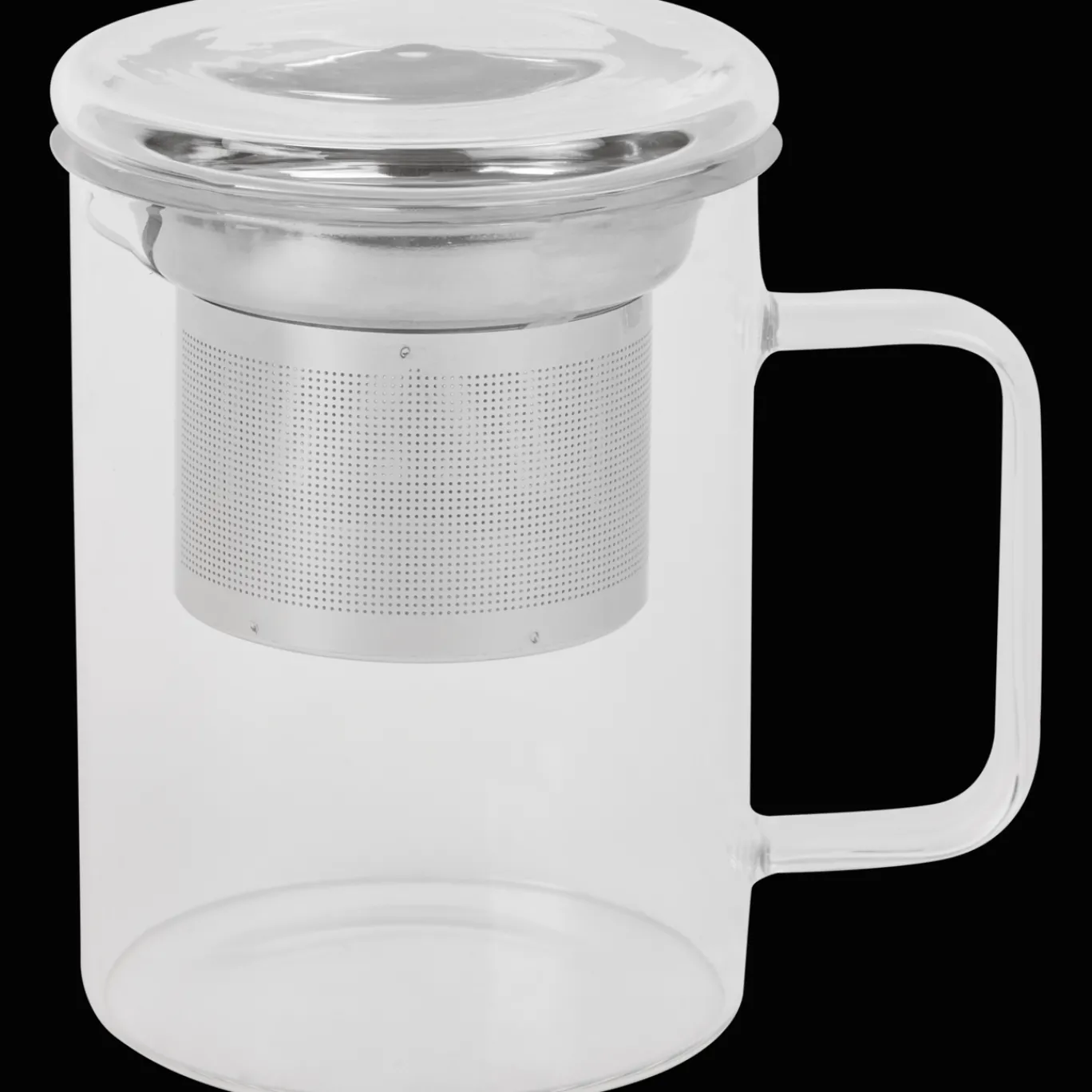 Action Glazen | Dienbladen^Absolu Chic theeglas met zeefje en deksel