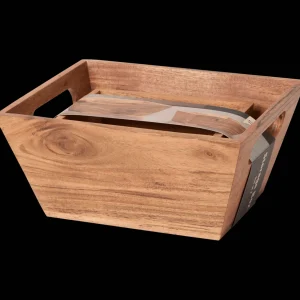 Action Woonaccessoires^Acaciahouten opbergbakken