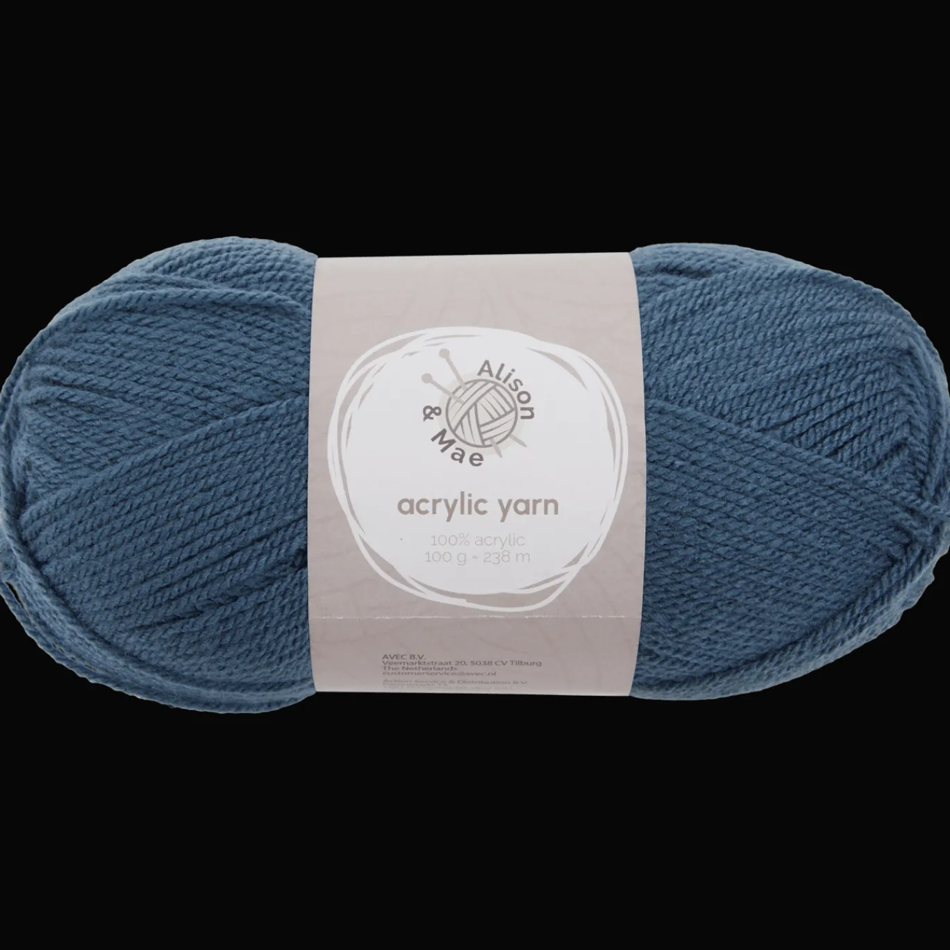 Alison & Mae Breien & Haken^breigaren donkerblauw