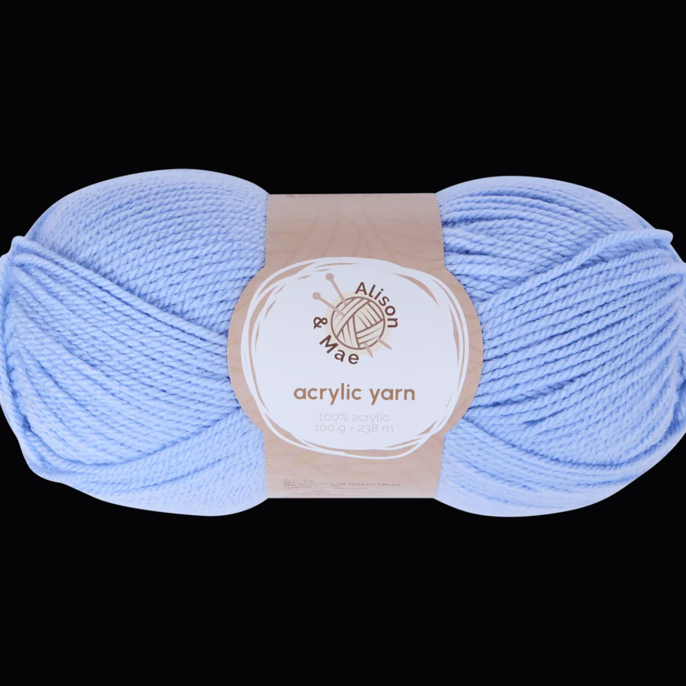 Alison & Mae Breien & Haken^breigaren lichtblauw