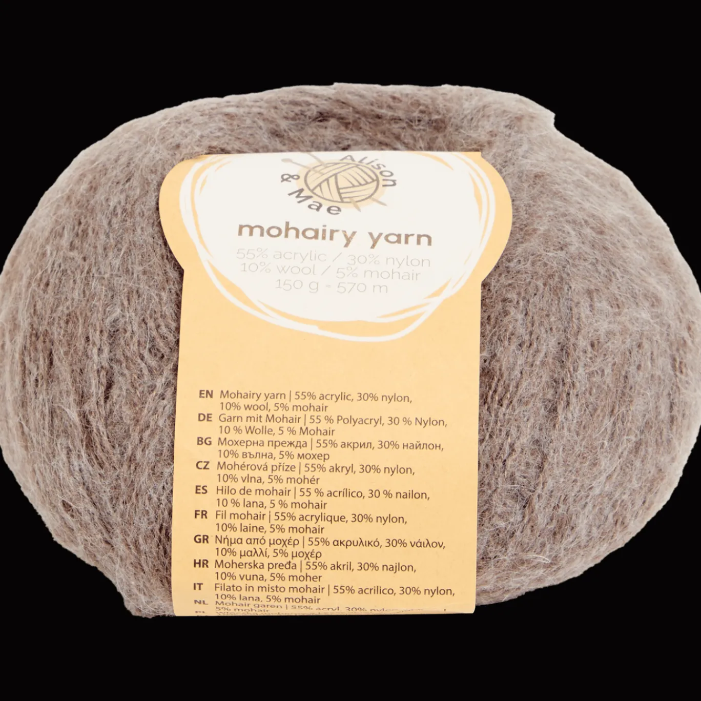 Alison & Mae Breien & Haken^breigaren Mohairy yarn