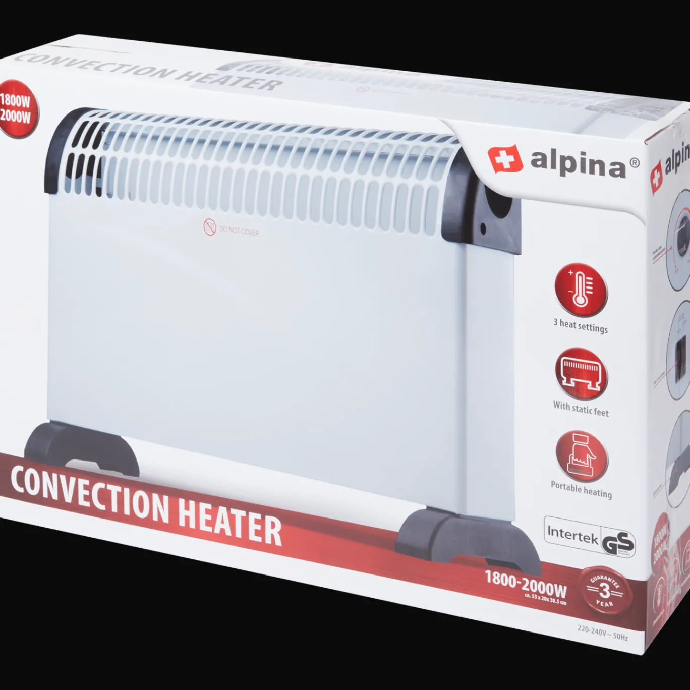 Action Ventilatoren^Alpina convectorkachel