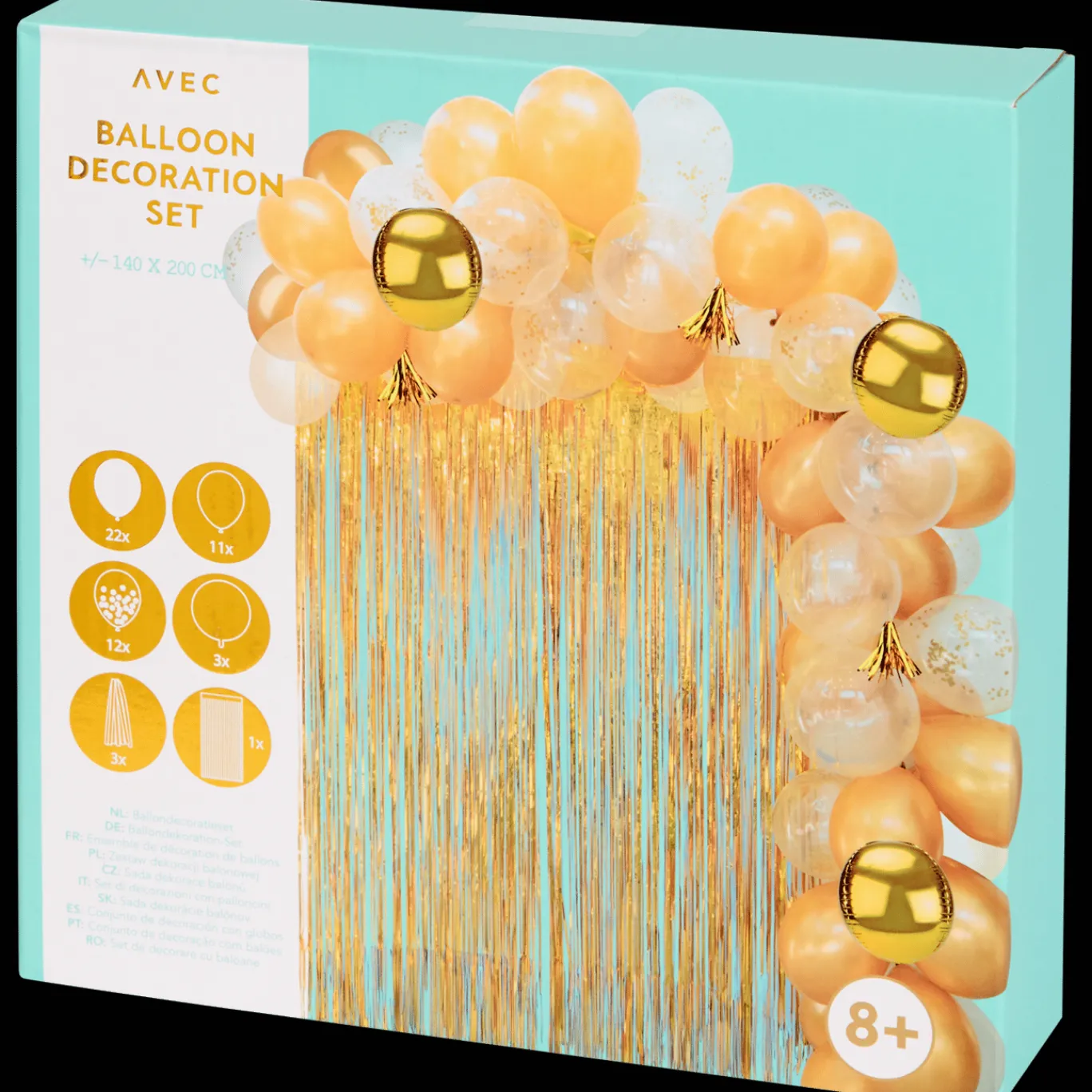 Action Ballonnen & Slingers^Avec ballondecoratieset