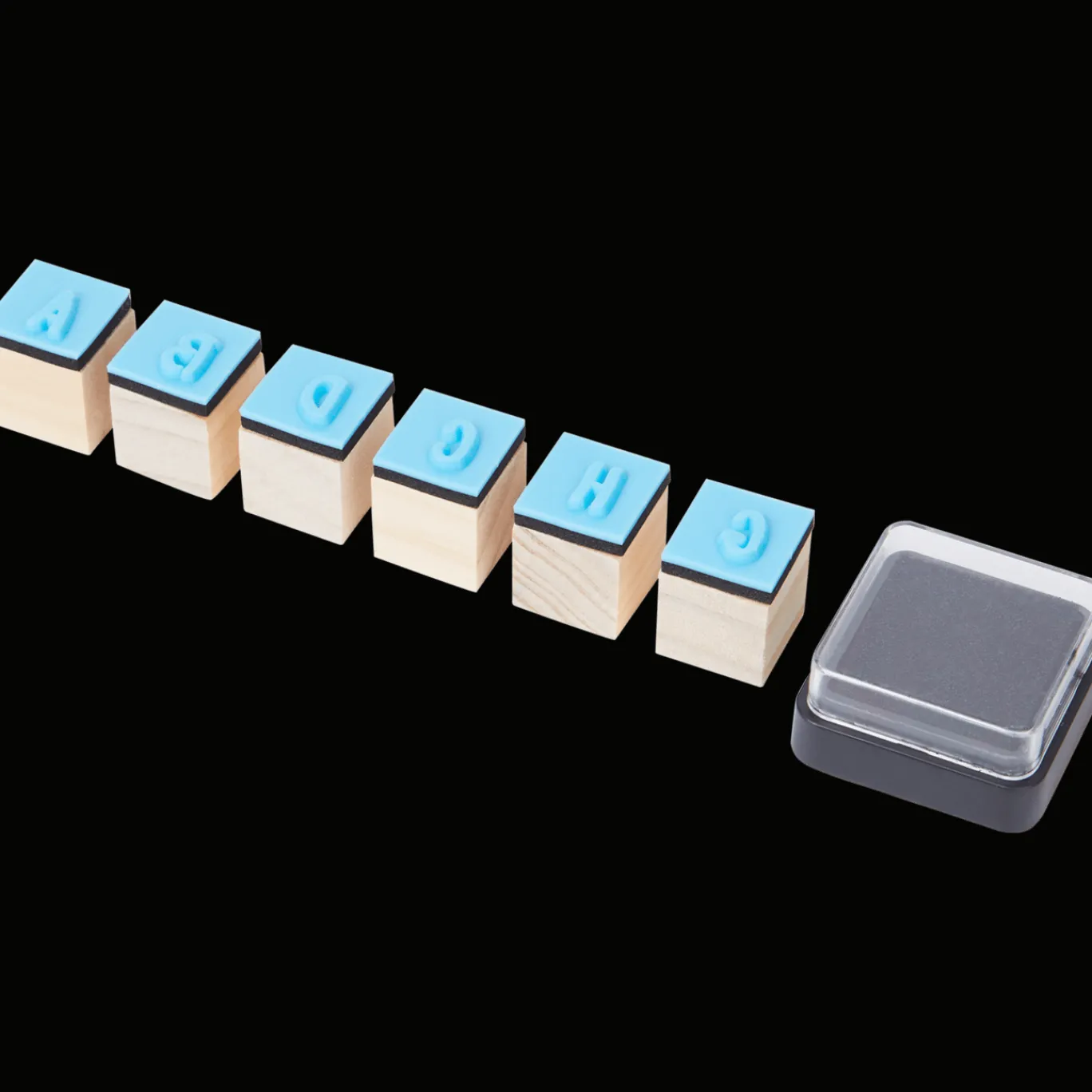 Action Knutselen^Avec houten stempeldoos