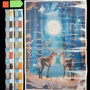 Action Knutselen^Avec kerst diamond painting