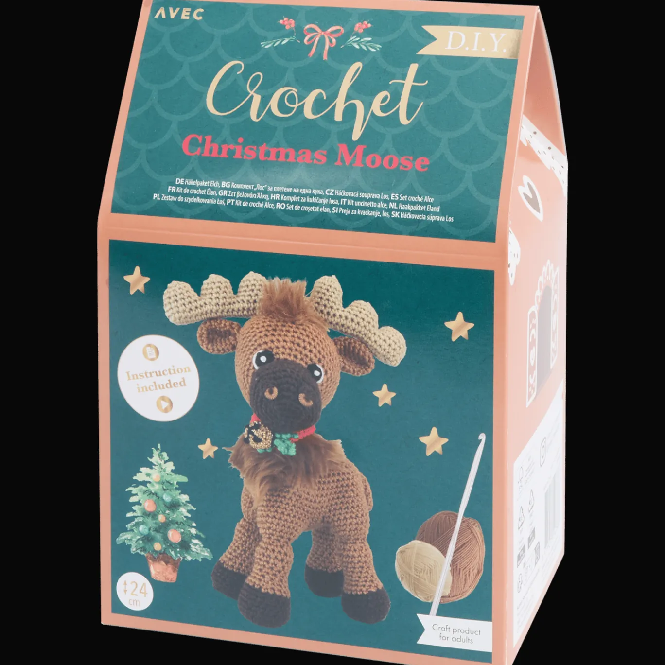 Action Knutselen^Avec kerstfiguur haakpakket