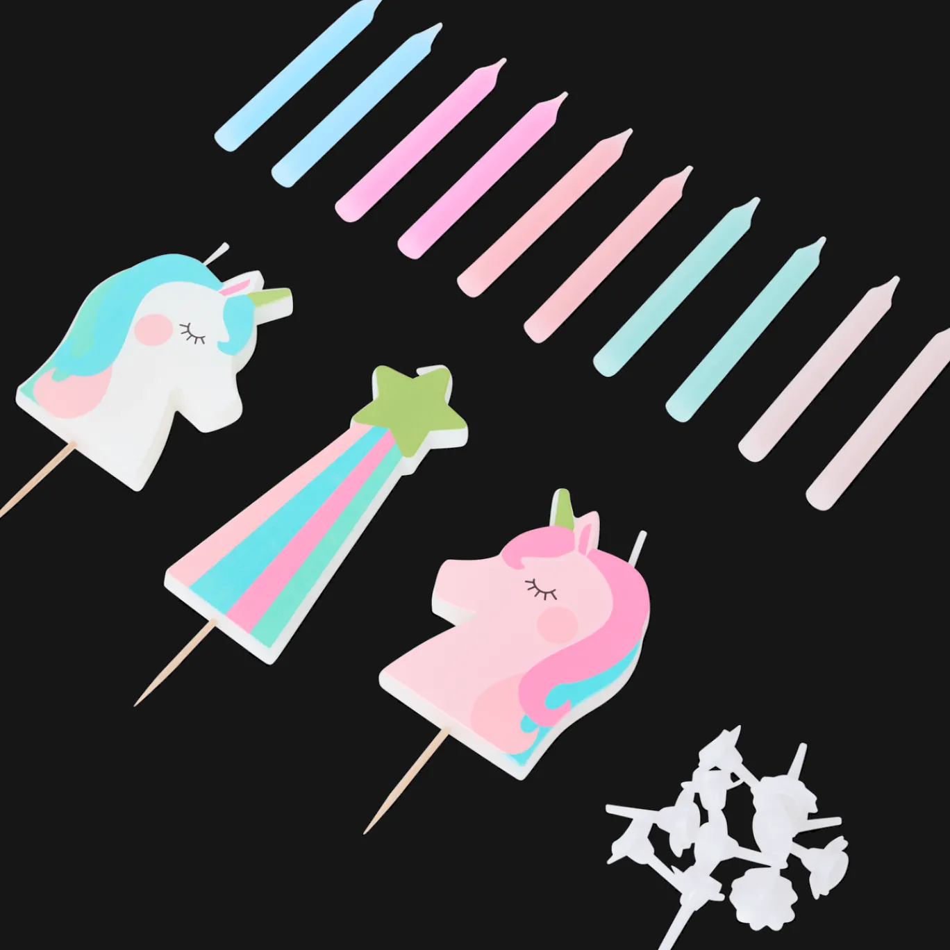 Action Feestartikelen^Avec verjaardagskaarsen