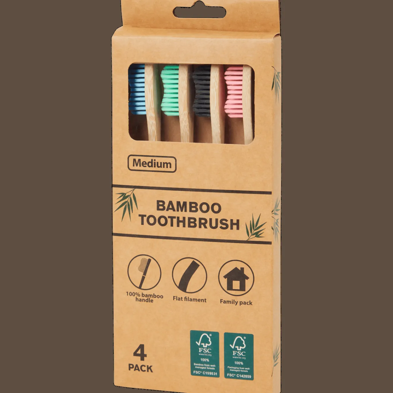 Action Mondverzorging^Bamboe tandenborstels