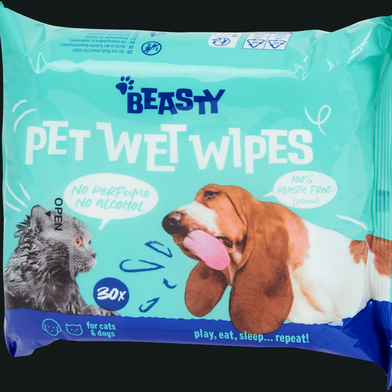 Action Verzorging^Beasty vochtige doekjes voor huisdieren