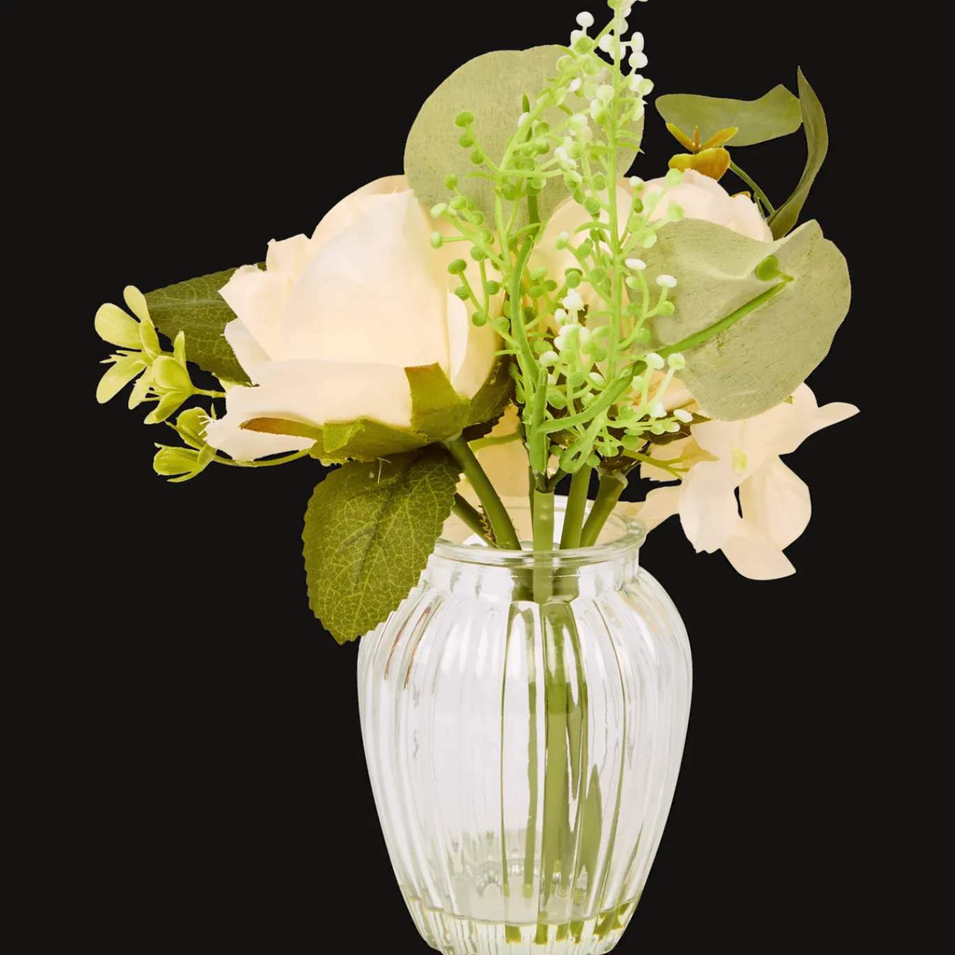 Action Kunstplanten & -Bloemen^Boeket kunstbloemen in vaas