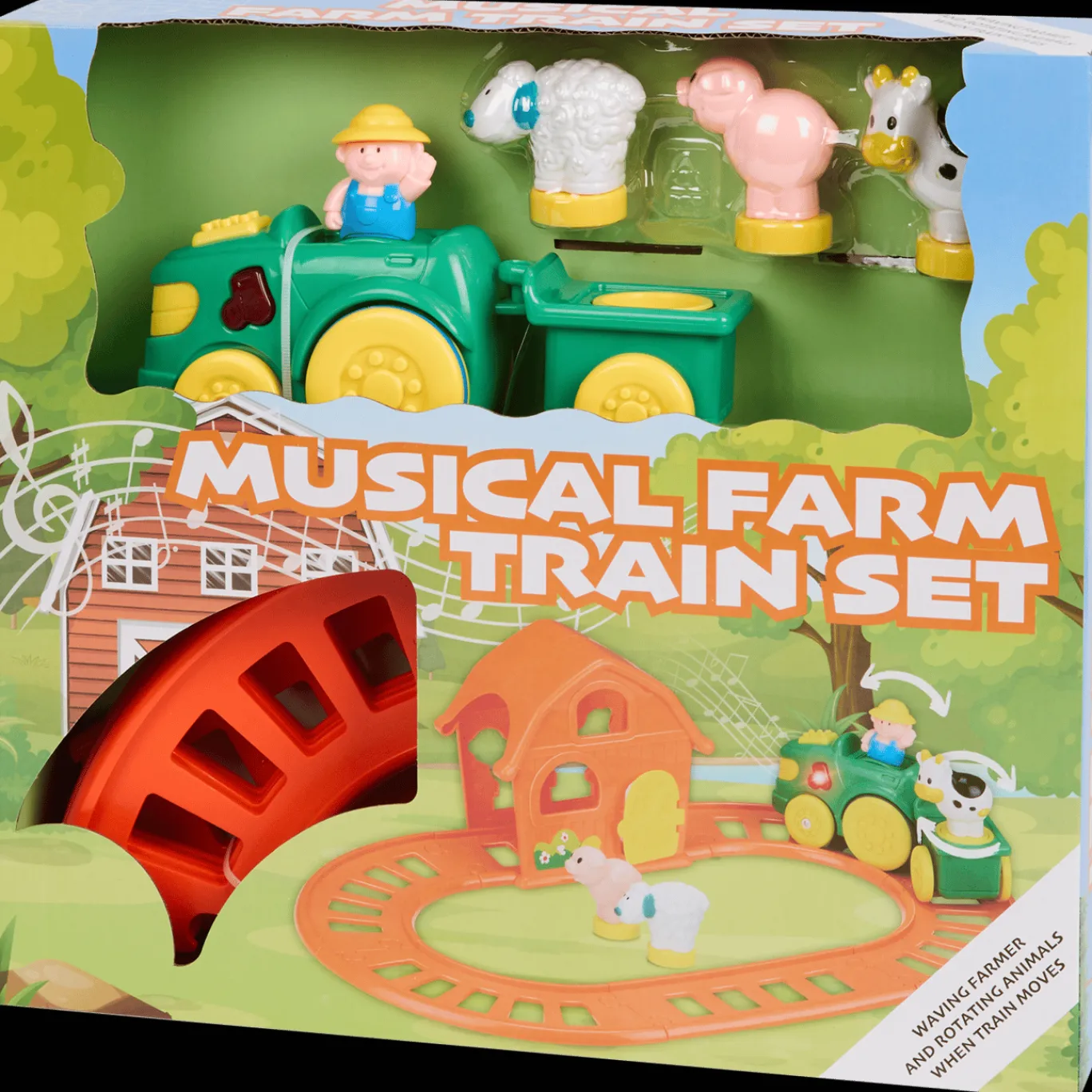Action Babyspeelgoed^Boerderij trein met muziek