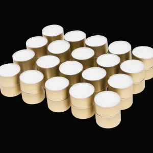 Bolsius Kaarsen^theelichten in gouden cup