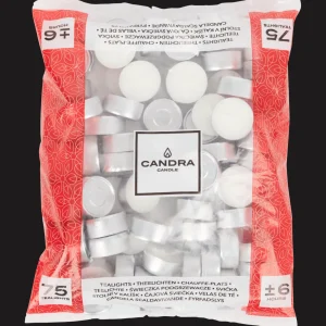 Candra Kaarsen^theelichten wit