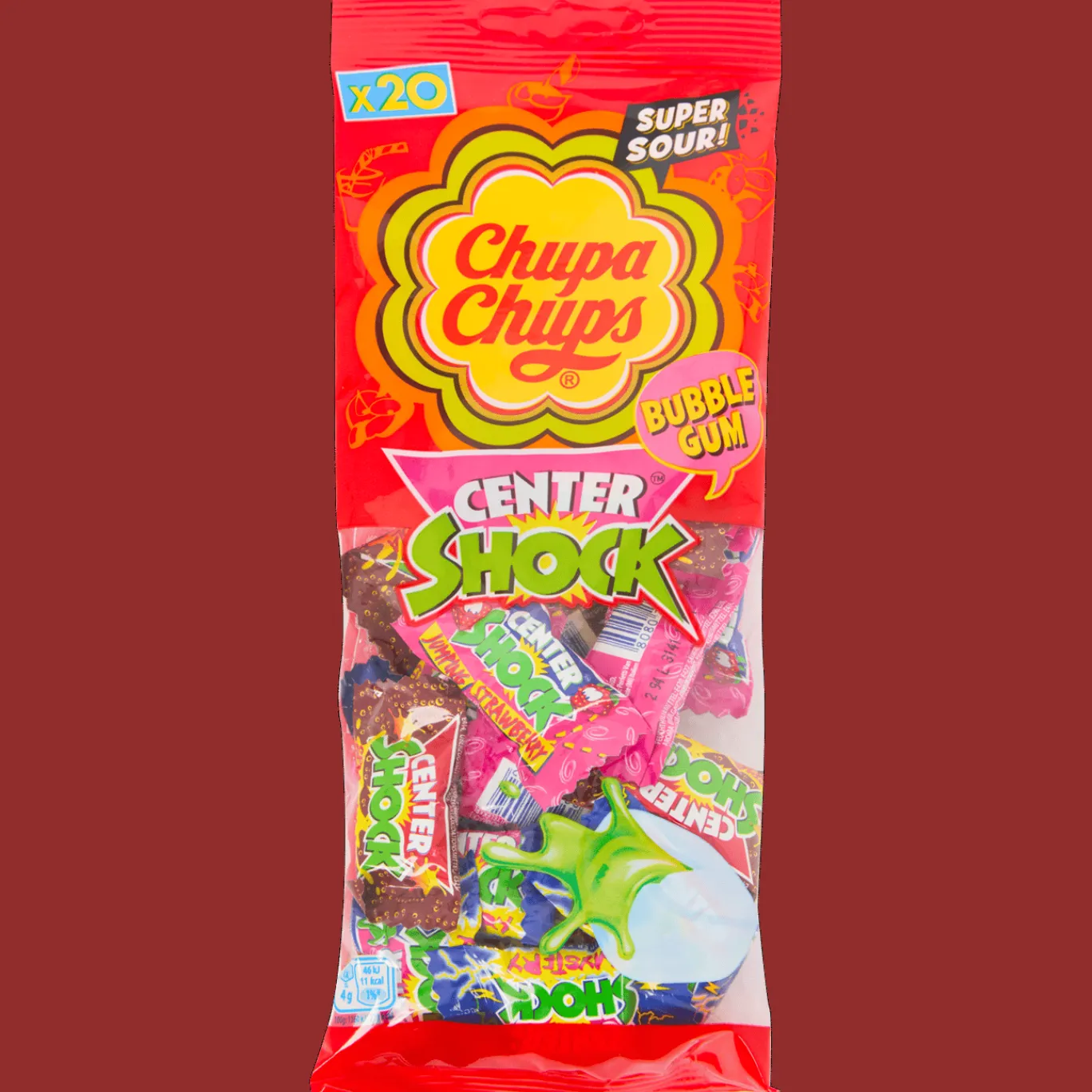 Chupa Chups Drop & Snoep^kauwgom Center Shock