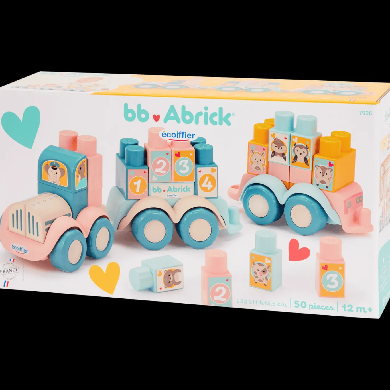 Écoiffier Houten Speelgoed^speelgoedtrein met blokken