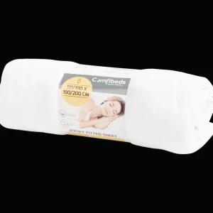 Comfibeds Beddengoed^jersey hoeslaken wit