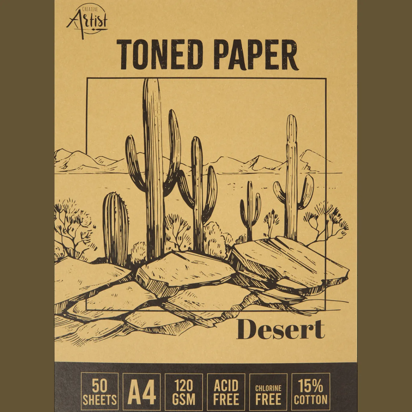 Action Schilderen^Creative Artist getint schetspapier