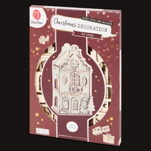 Action Knutselen^DécoTime bouw je eigen winterhuisje