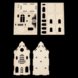 Action Knutselen^DécoTime bouw je eigen winterhuisje