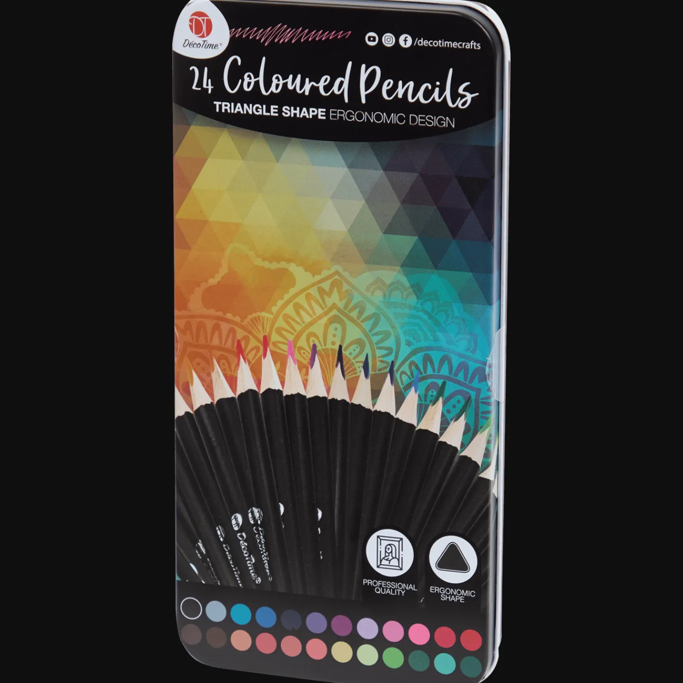 Action Schrijfwaren^DécoTime kleurpotloden in blik