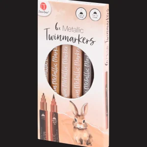 Action Schrijfwaren^DécoTime metallic twinmarkers