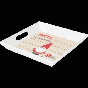 Action Seizoensdecoratie^Dienblad met kerstprint