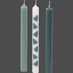 Action Kaarsen^Dinerkaarsen met kerstprint