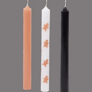 Action Kaarsen^Dinerkaarsen met kerstprint