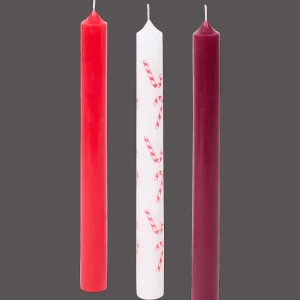 Action Kaarsen^Dinerkaarsen met kerstprint