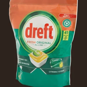 Dreft Afwas- & Wasmiddelen^All-in-1 vaatwastabletten Fresh Original