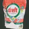 Dreft Afwas- & Wasmiddelen^Fresh Platinum vaatwastabletten All in One