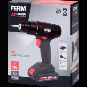 FERM Gereedschap^accuboormachine-set