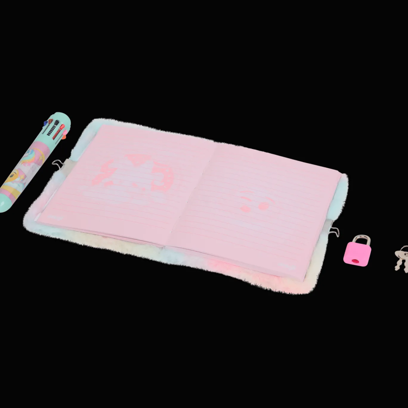 Action Kleuren & Tekenen^Fluffy dagboek met slot