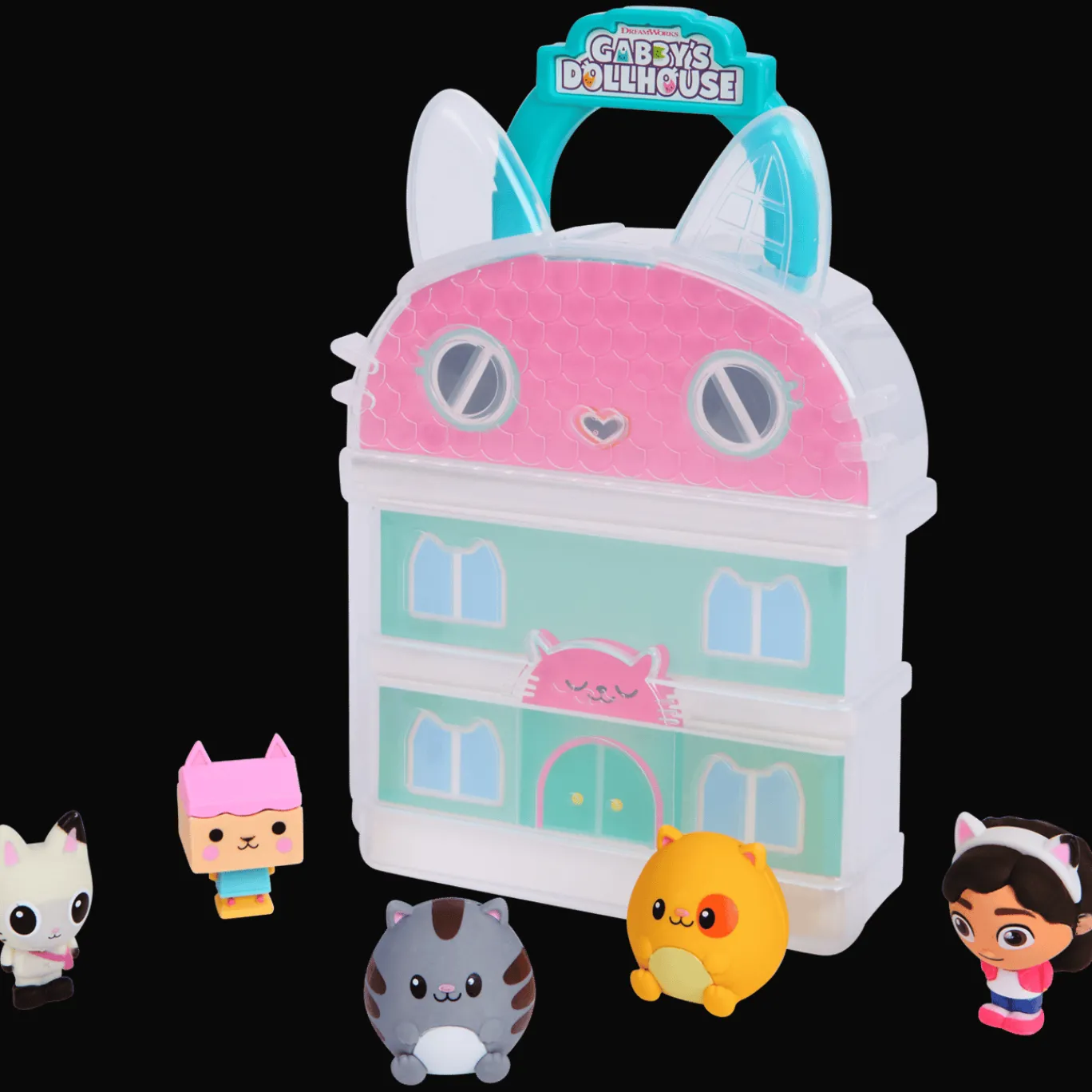 Action Spellen^Gabby's Dollhouse koffer met 3D-figuren