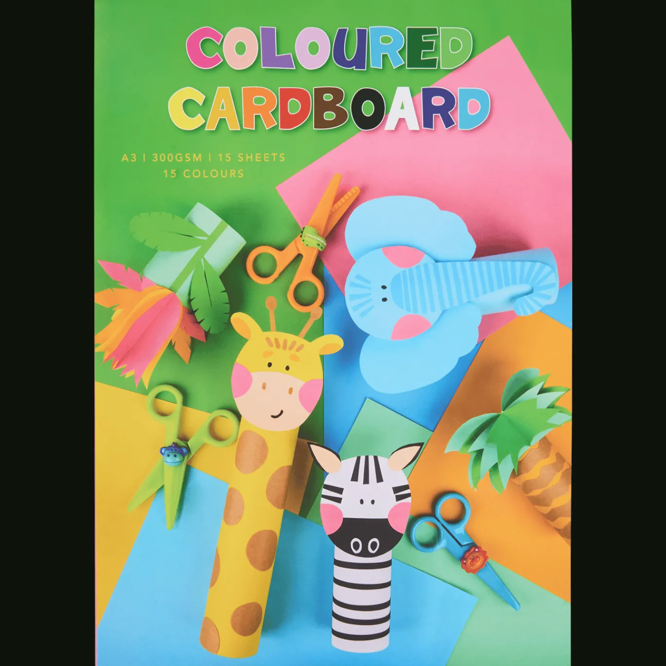 Action Papier & Schriften^Gekleurd knutselkarton A3