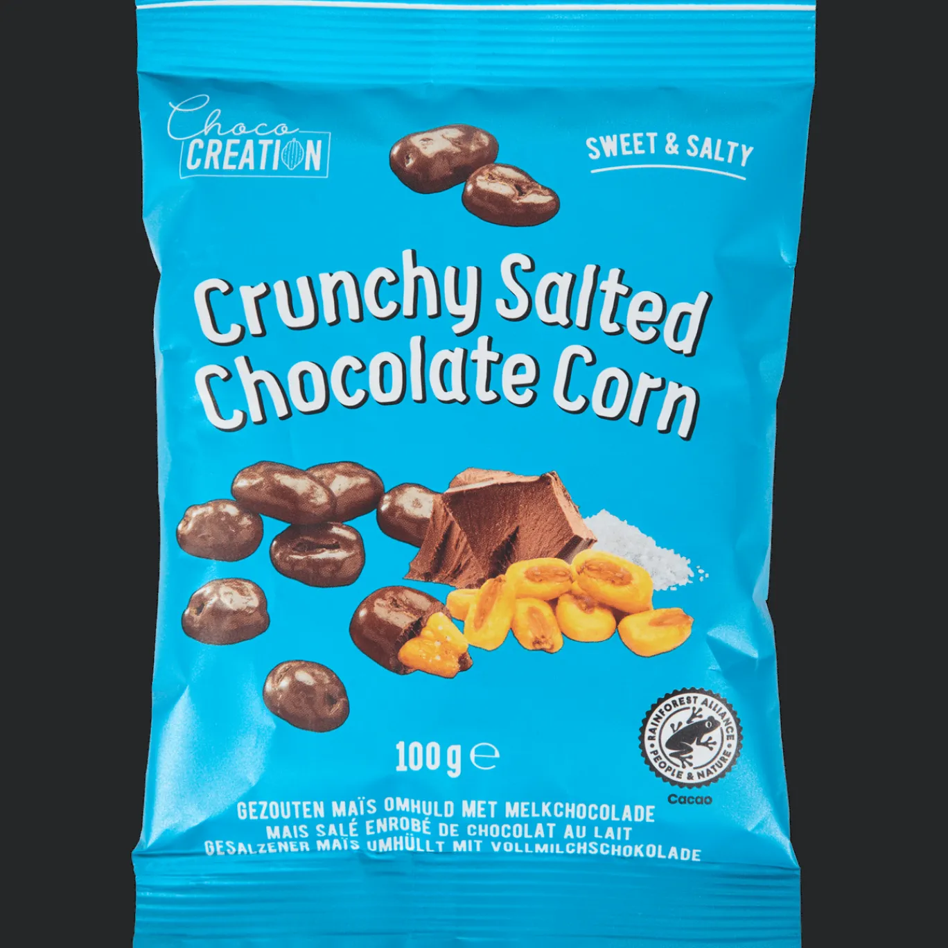 Action Chocolade^Gezouten maïs met melkchocolade