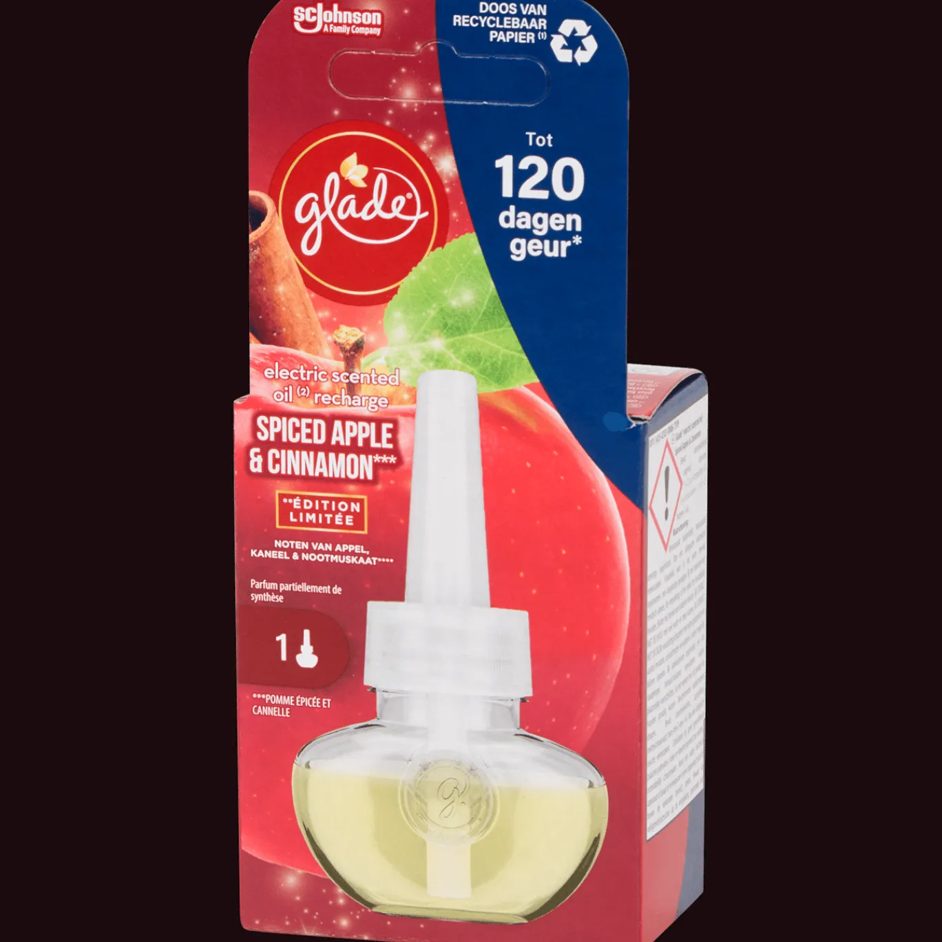 Glade Afwas- & Wasmiddelen^electric scented navulling Spiced Apple & Cinnamon