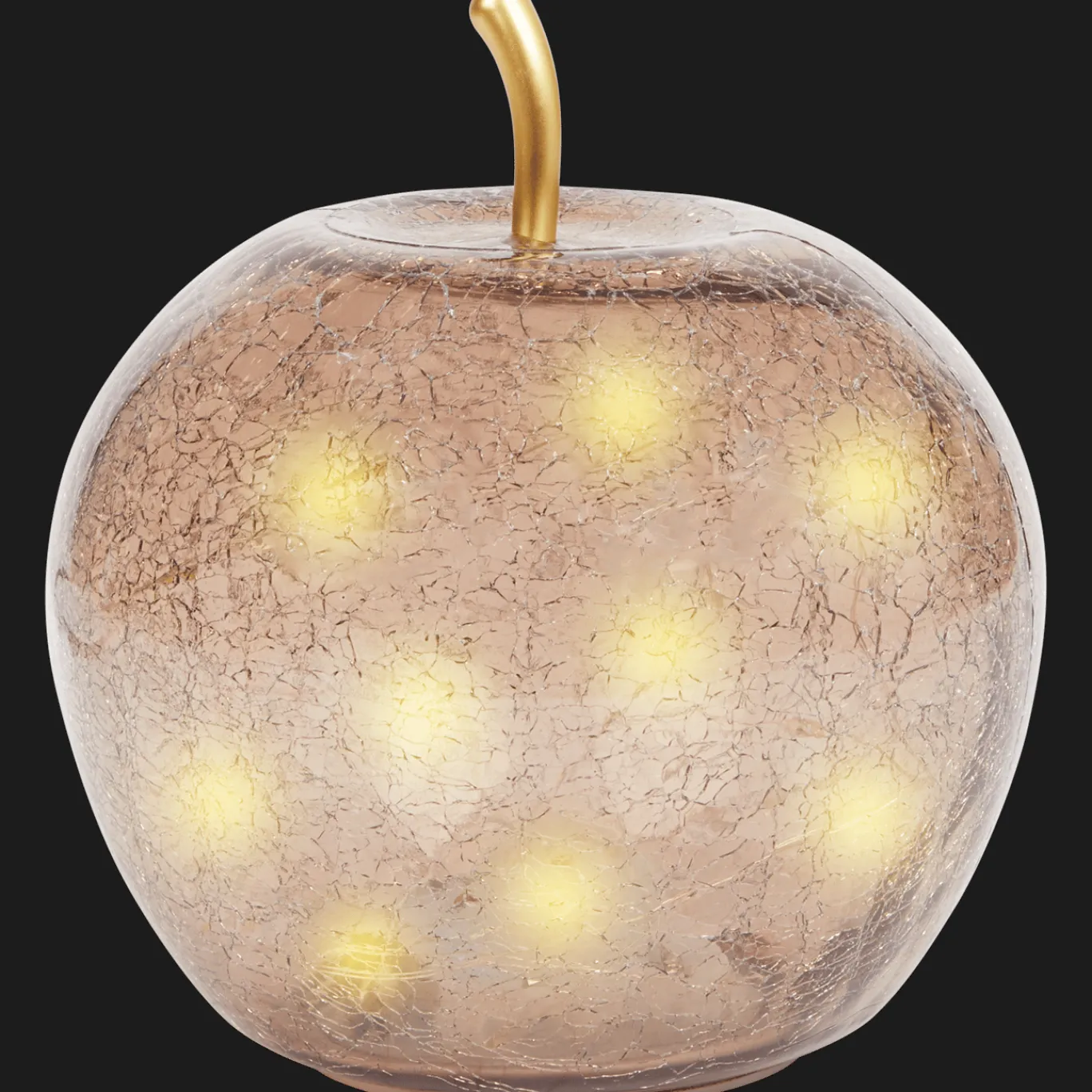 Action Woonaccessoires^Glazen appel met ledlicht