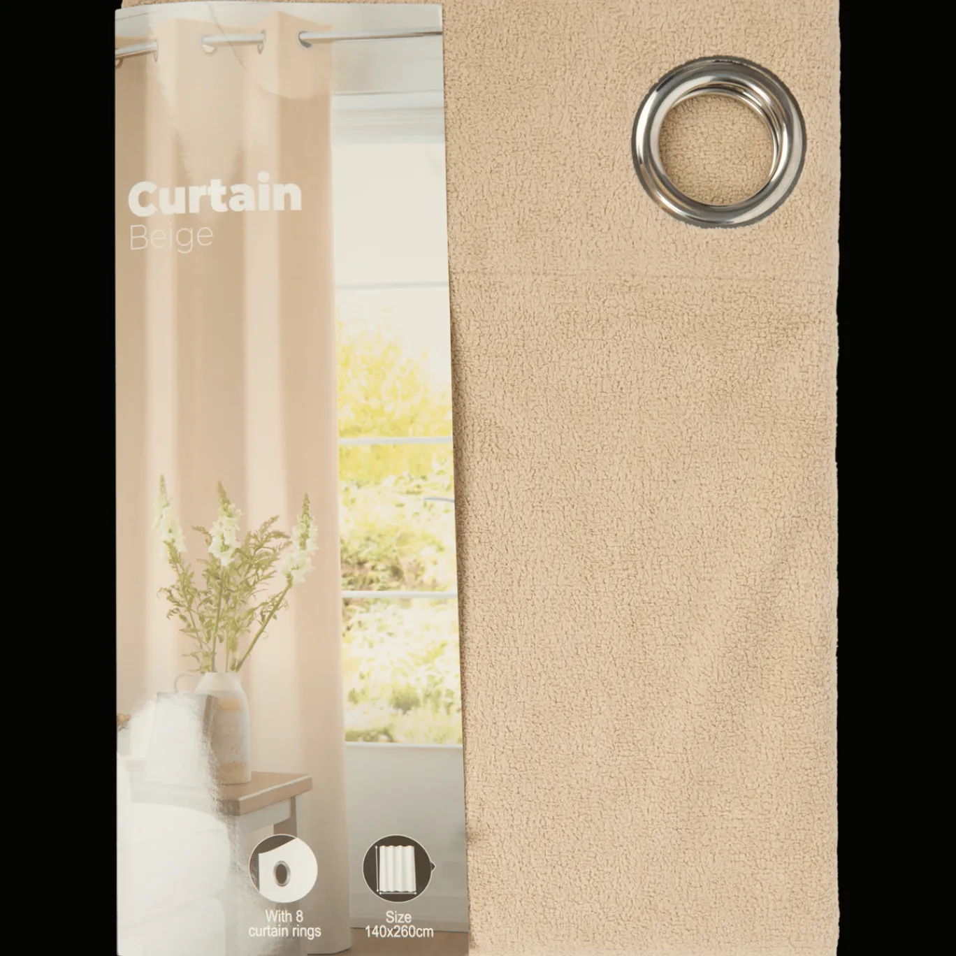 Action Raamdecoratie^Gordijn met textuur