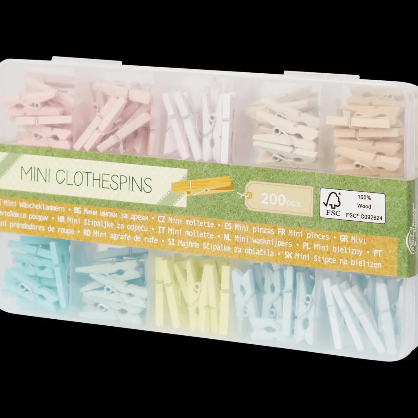 Action Knutselen^Hobby knijpers in opbergdoos