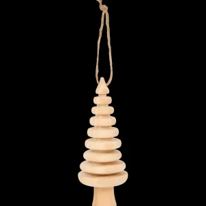 Action Seizoensdecoratie^Home Accents houten kerstboomhanger