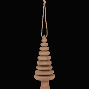 Action Seizoensdecoratie^Home Accents houten kerstboomhanger