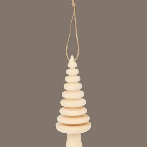 Action Seizoensdecoratie^Home Accents houten kerstboomhanger