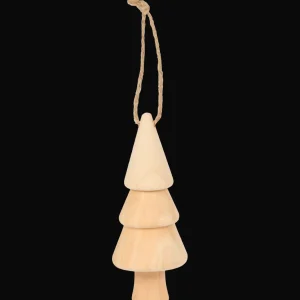 Action Seizoensdecoratie^Home Accents houten kerstboomhanger