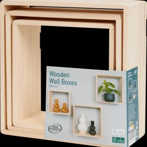 Action Woonaccessoires^Home Accents houten wandboxen