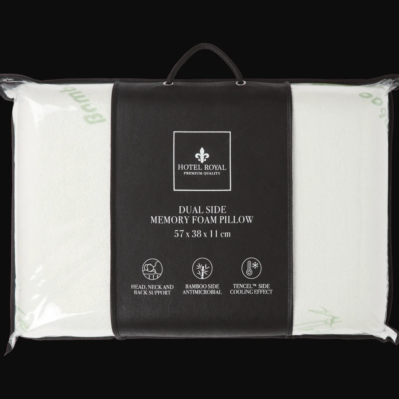 Hotel Royal Beddengoed^dubbelzijdig kussen met memoryfoam