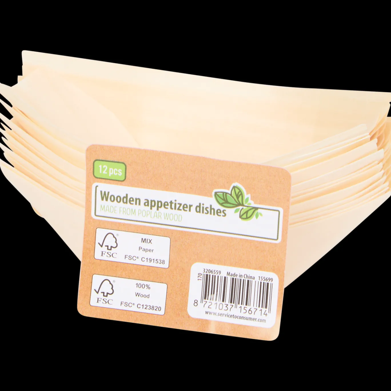 Action Feestartikelen^Houten amuseschaaltjes