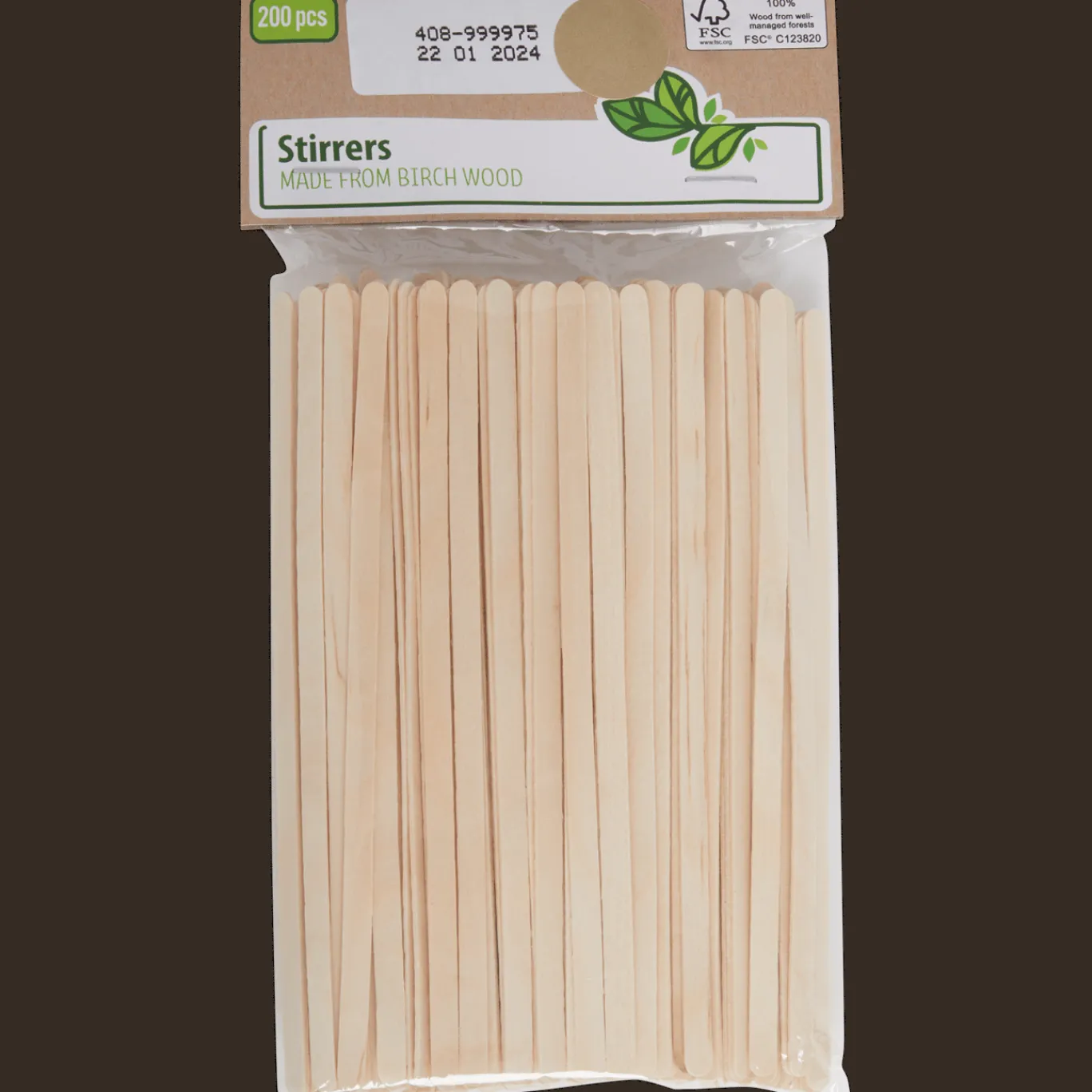 Action Feestartikelen^Houten roerstokjes