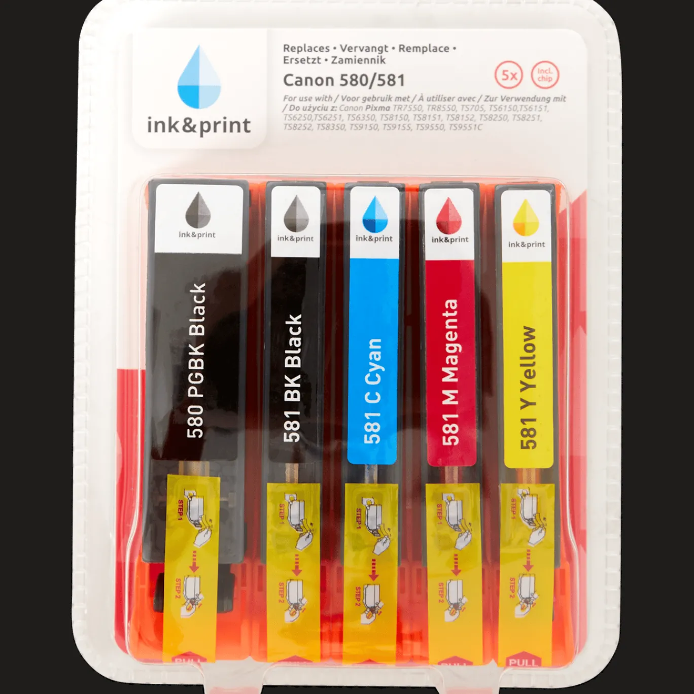 Action Inktcartridges^Ink & Print inktcartridges Canon 580/581